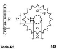 Yamaha YBR 125 Front Sprocket