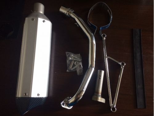 Scooter Performance Exhaust - Universal Silver